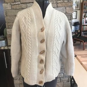 Hand knit wool sweater